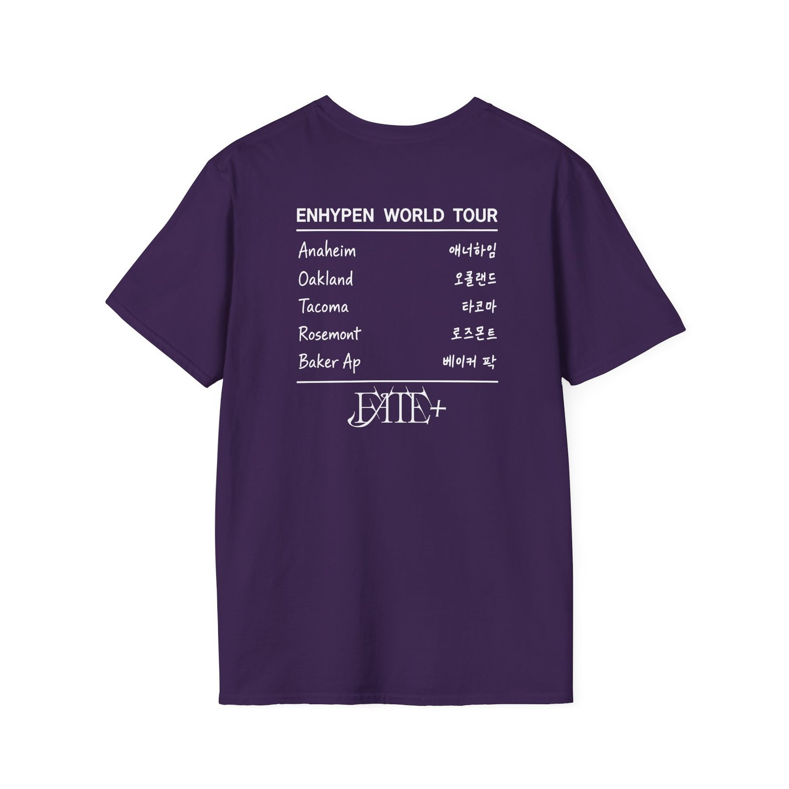 Enhypen World Tour unisex softstyle t-shirt
