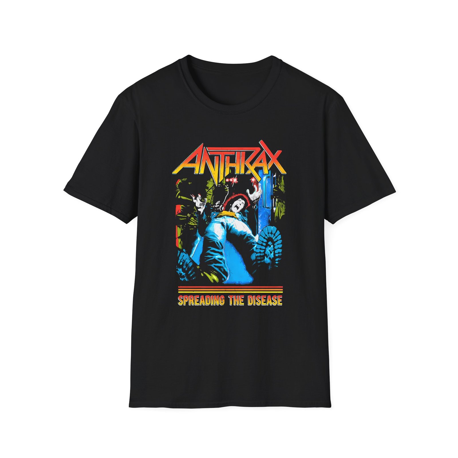 Anthrax Spreading The Disease unisex softstyle t-shirt