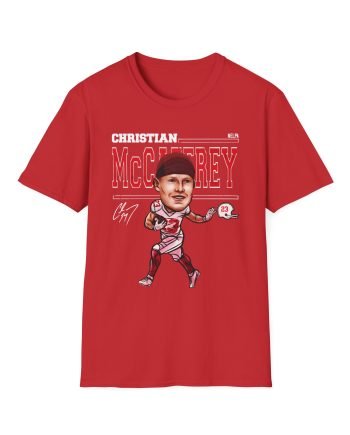 Christian Mccaffrey Cartoon Unisex Softstyle T-Shirt