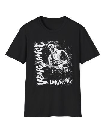 Vengeance University Zacky Skeleton Unisex Softstyle T-Shirt