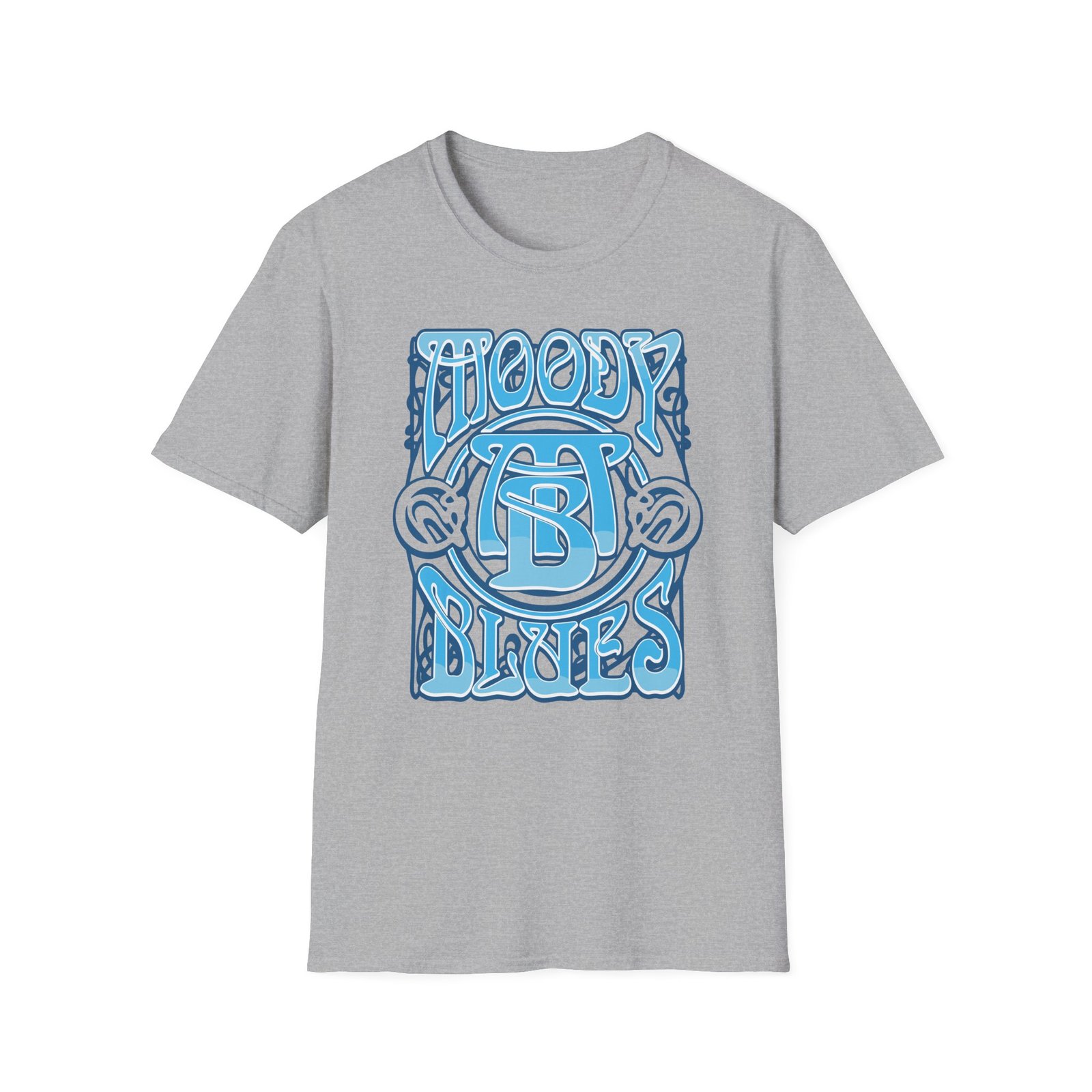 The Moody Blues Psychedelic Logo Unisex Softstyle T-Shirt