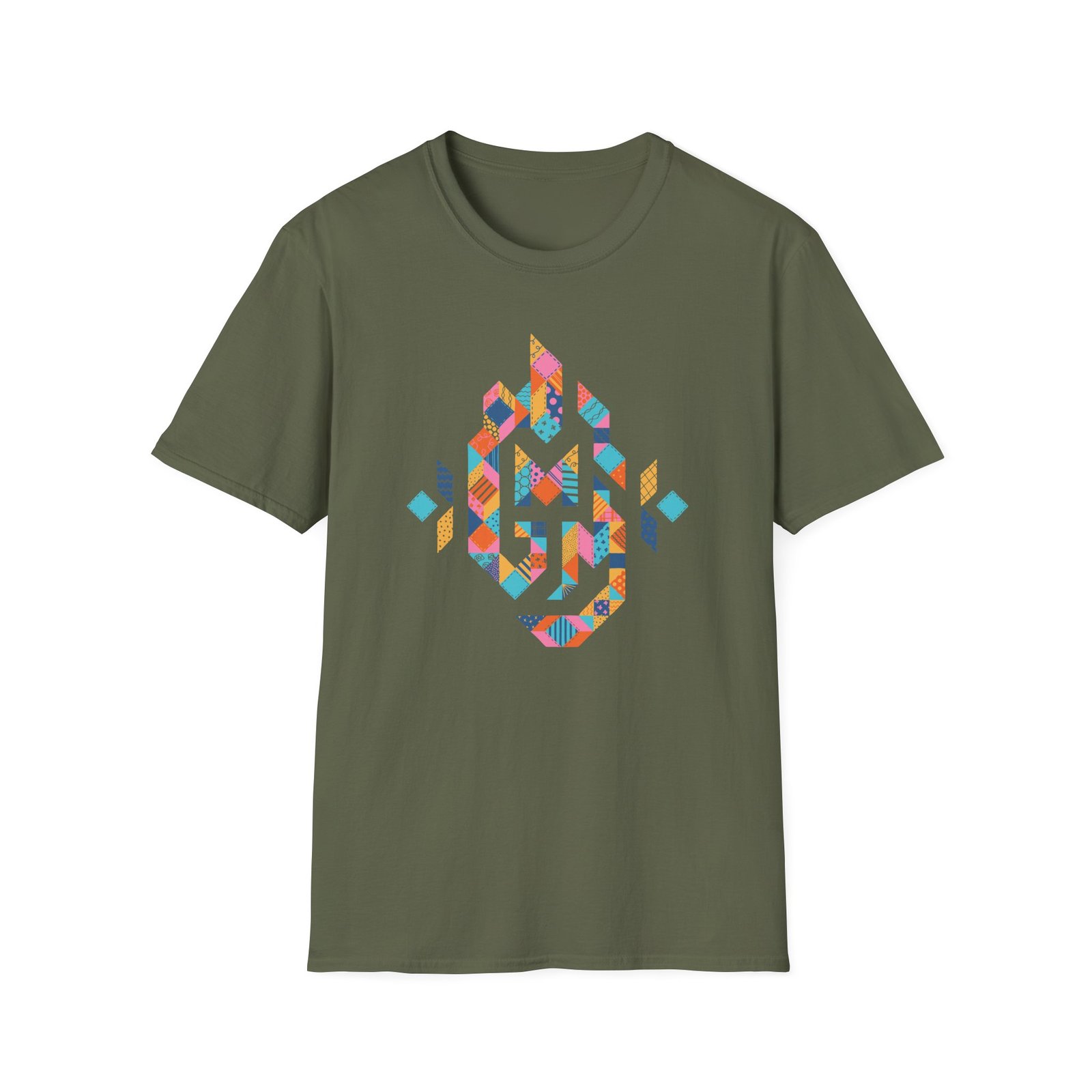 Good Mythical Morning Patchwork Logo unisex softstyle t-shirt