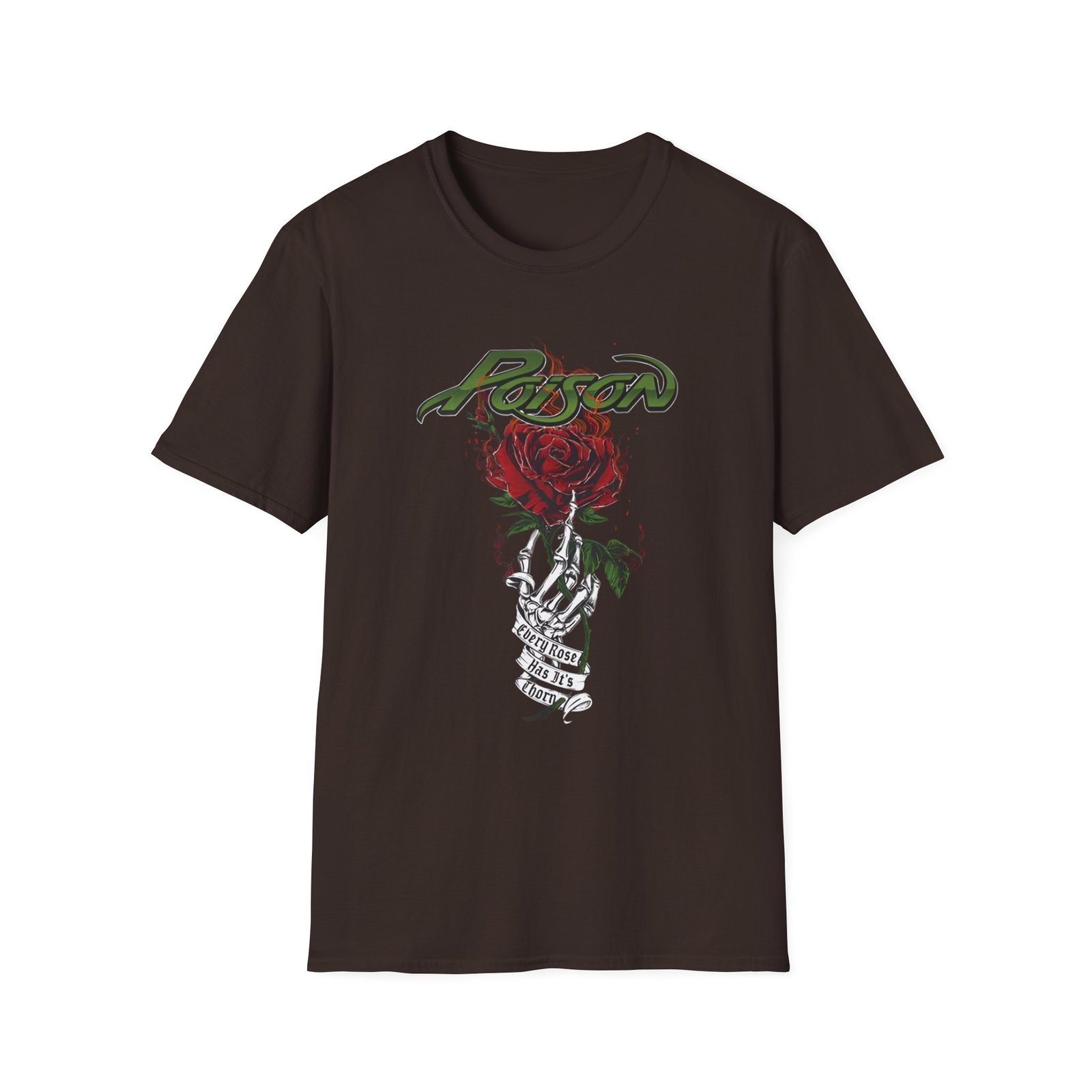 Poison Every Rose Has Its Thorn Unisex Softstyle T-Shirt