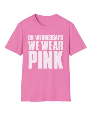 Amc Mean Girl On Wednesdays We Wear Pink Unisex Softstyle T-Shirt