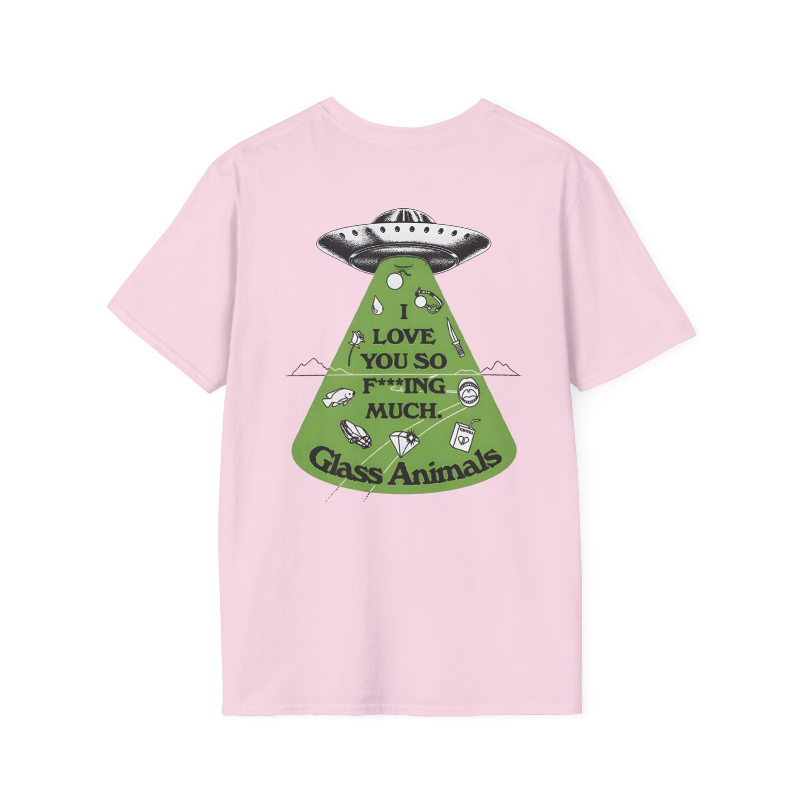 Glass Animals I Love You So F***ing Much Glow-In-The-Dark Unisex Softstyle T-Shirt