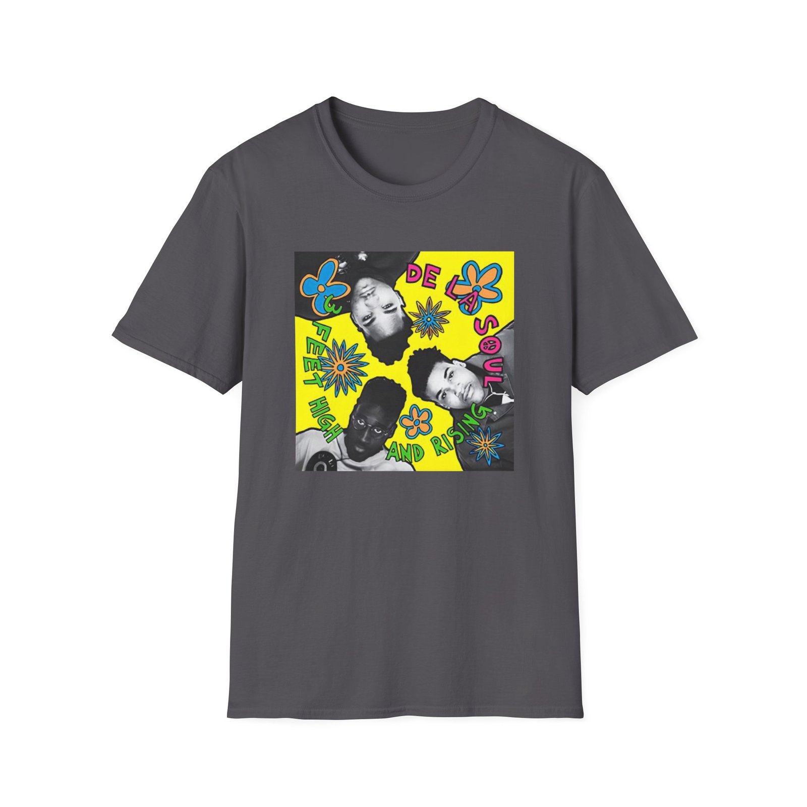 De La Soul 3 Feet High Album Cover Unisex Softstyle T-Shirt