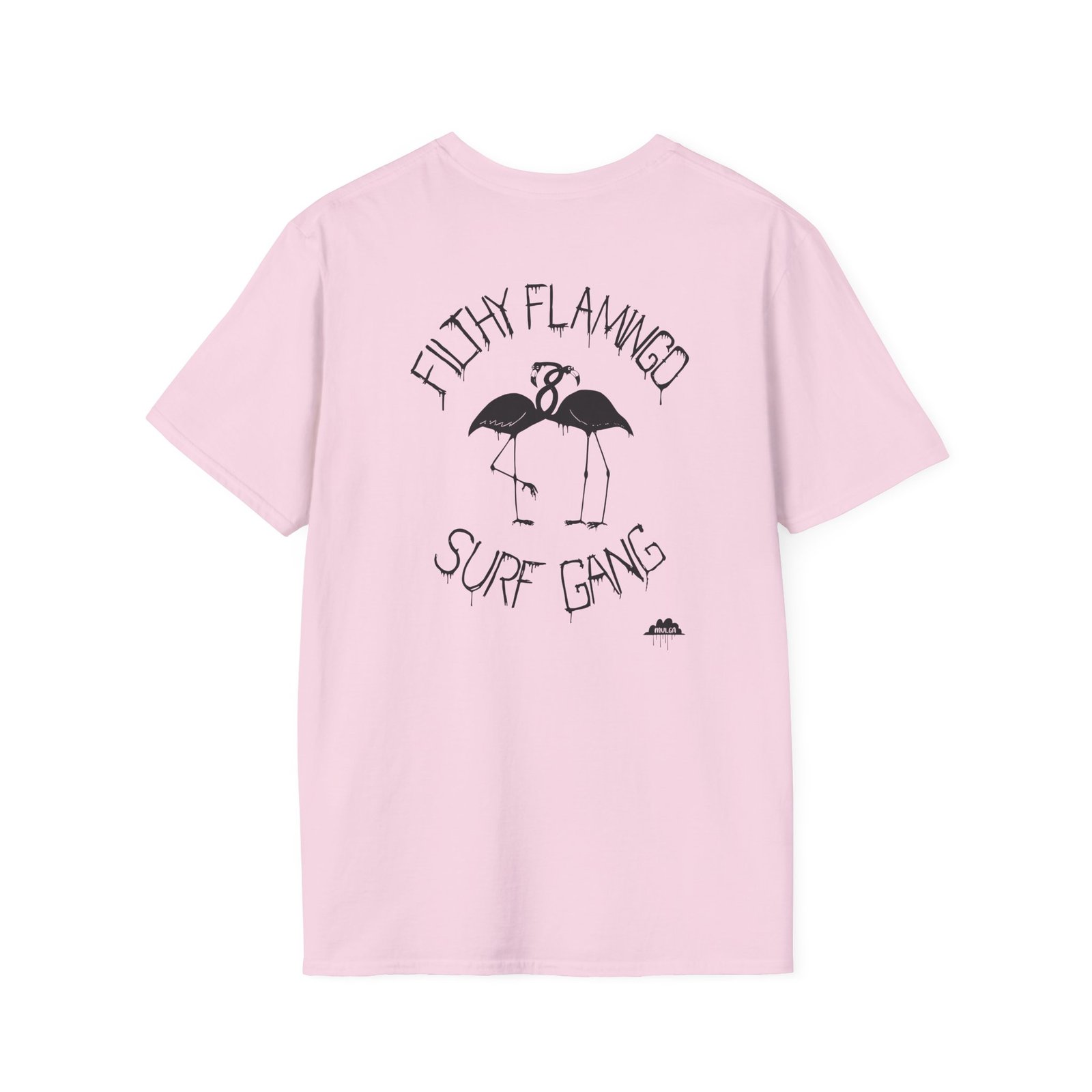 Surf Gang Filthy Flamingo Unisex Softstyle T-Shirt