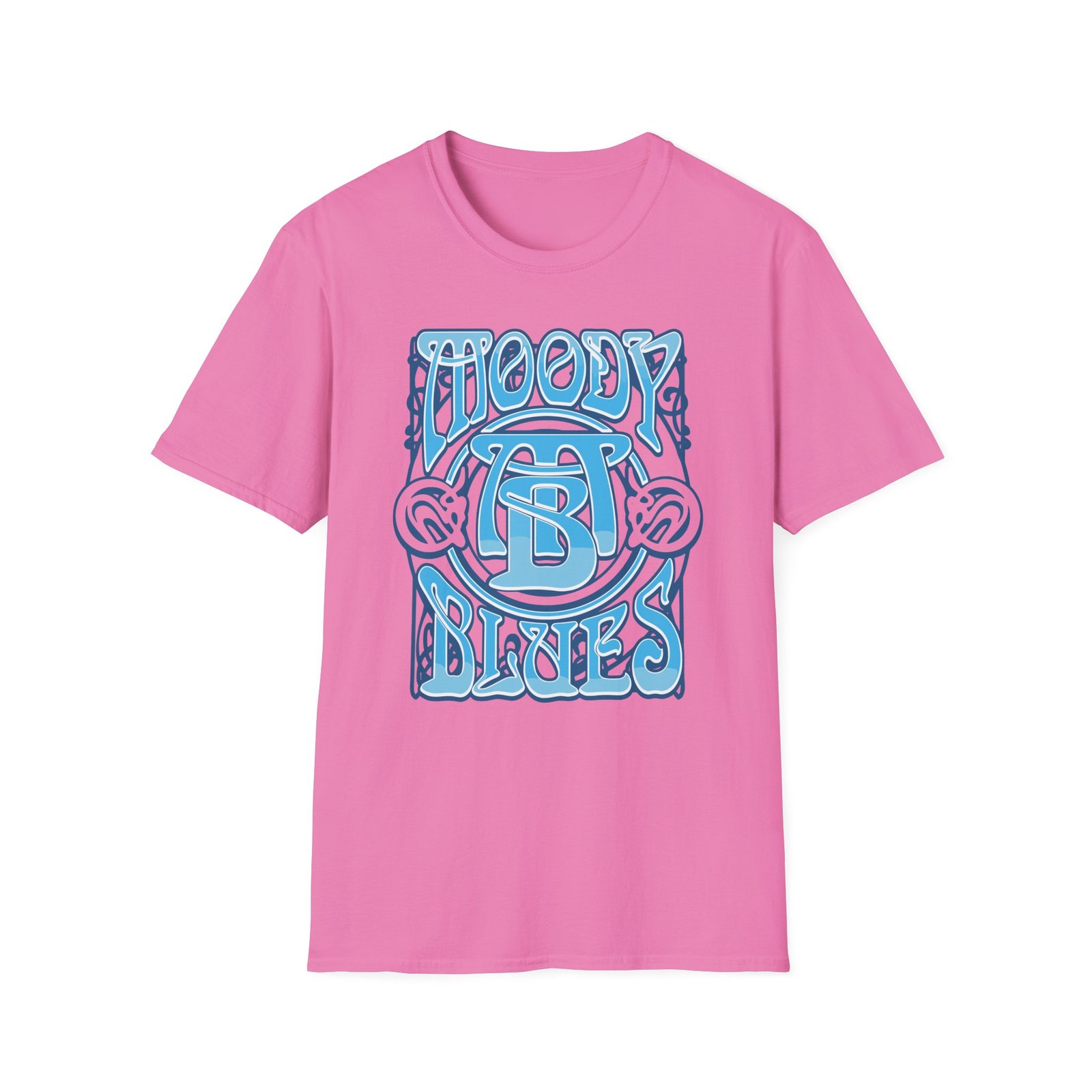 The Moody Blues Psychedelic Logo Unisex Softstyle T-Shirt