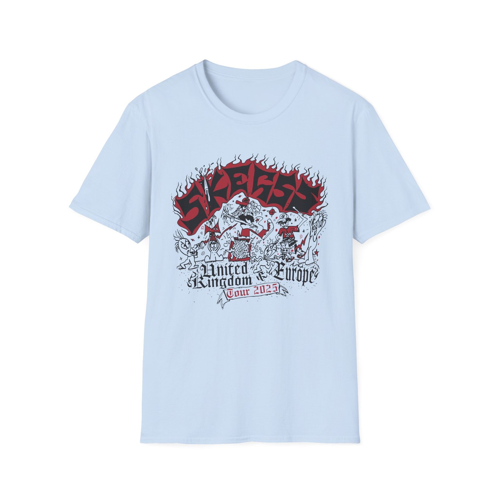 Skegss Uk Eu Tour 2025 Unisex Softstyle T-Shirt