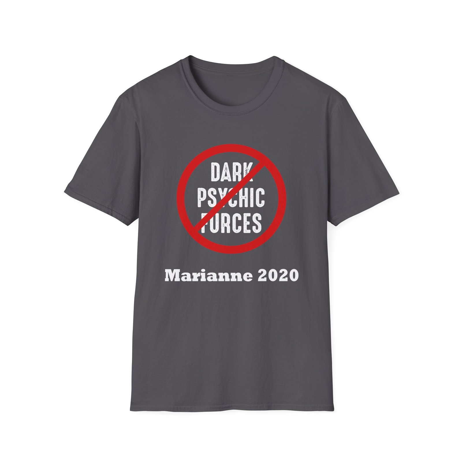 Marianne Williamson Dark Psychic Forces Unisex Softstyle T-Shirt