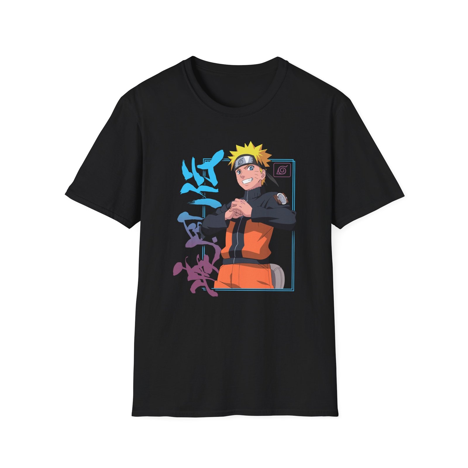 Naruto Uzumaki Neon Unisex Softstyle T-Shirt