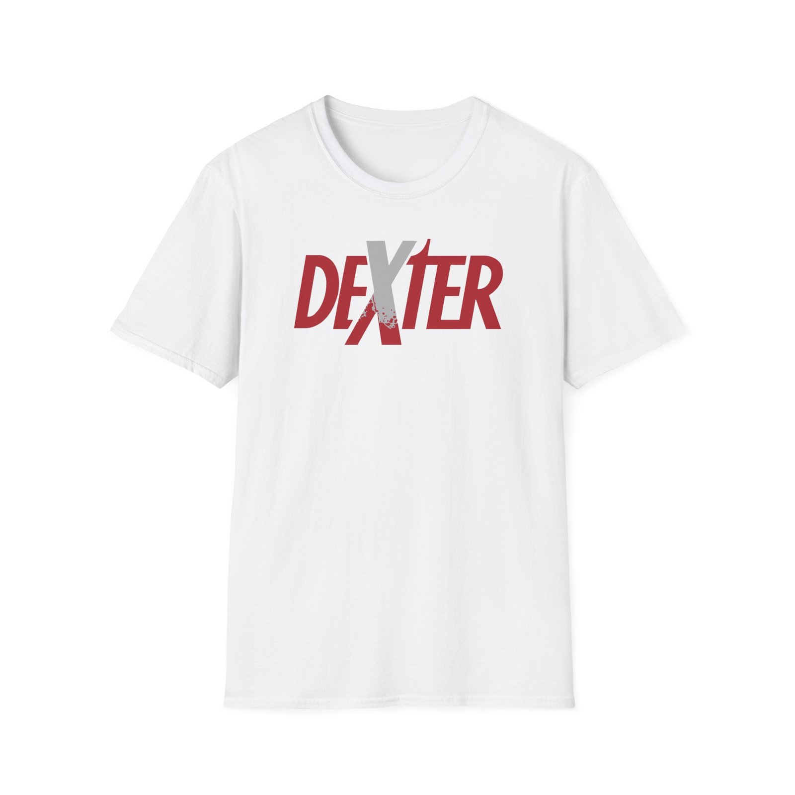 Dexter Spatter Logo Unisex Softstyle T-Shirt