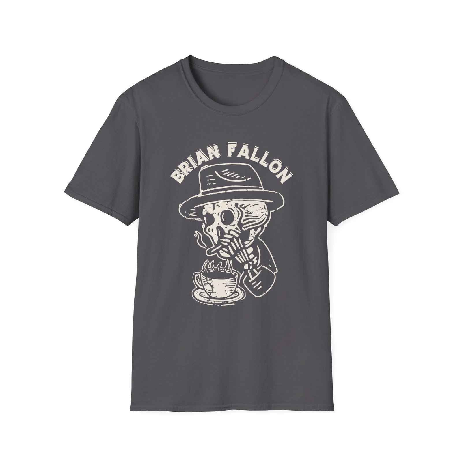 Brian Fallon Smoking Skeleton Unisex Softstyle T-Shirt