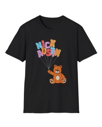 Nick Austin Puff Teddy Bear Unisex Softstyle T-Shirt