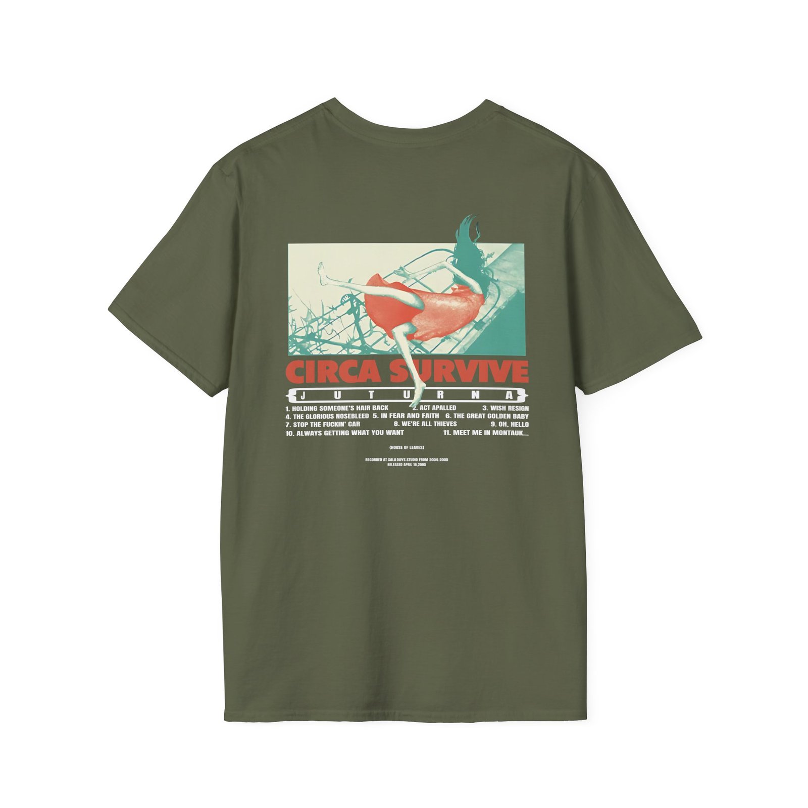 Circa Survive Juturna Tracklist Unisex Softstyle T-Shirt