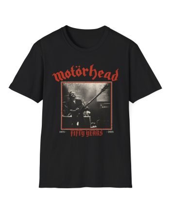 Motorhead Lemmy 50 Years Unisex Softstyle T-Shirt