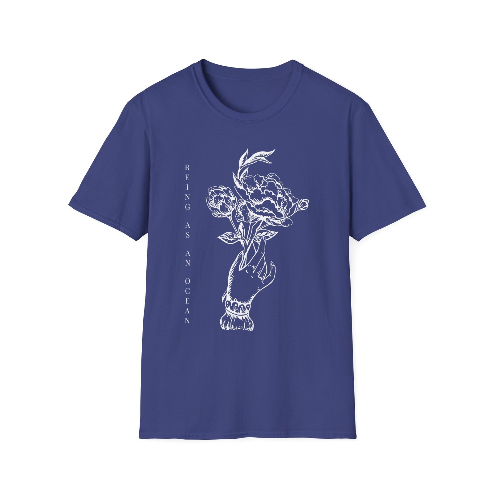 Being as an Ocean Flower Hand Unisex Softstyle T-Shirt