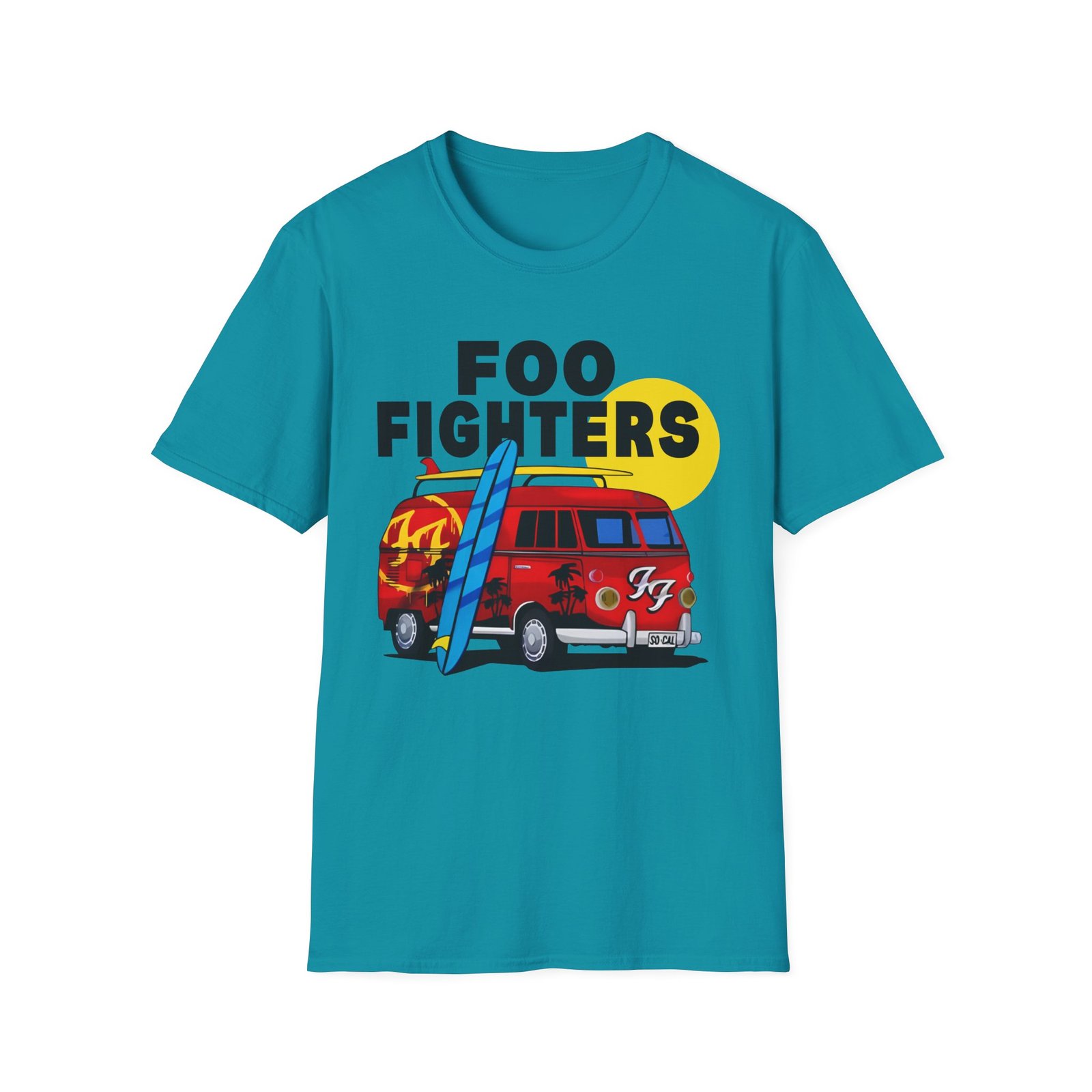 Foo Fighters Split Window Unisex Softstyle T-Shirt