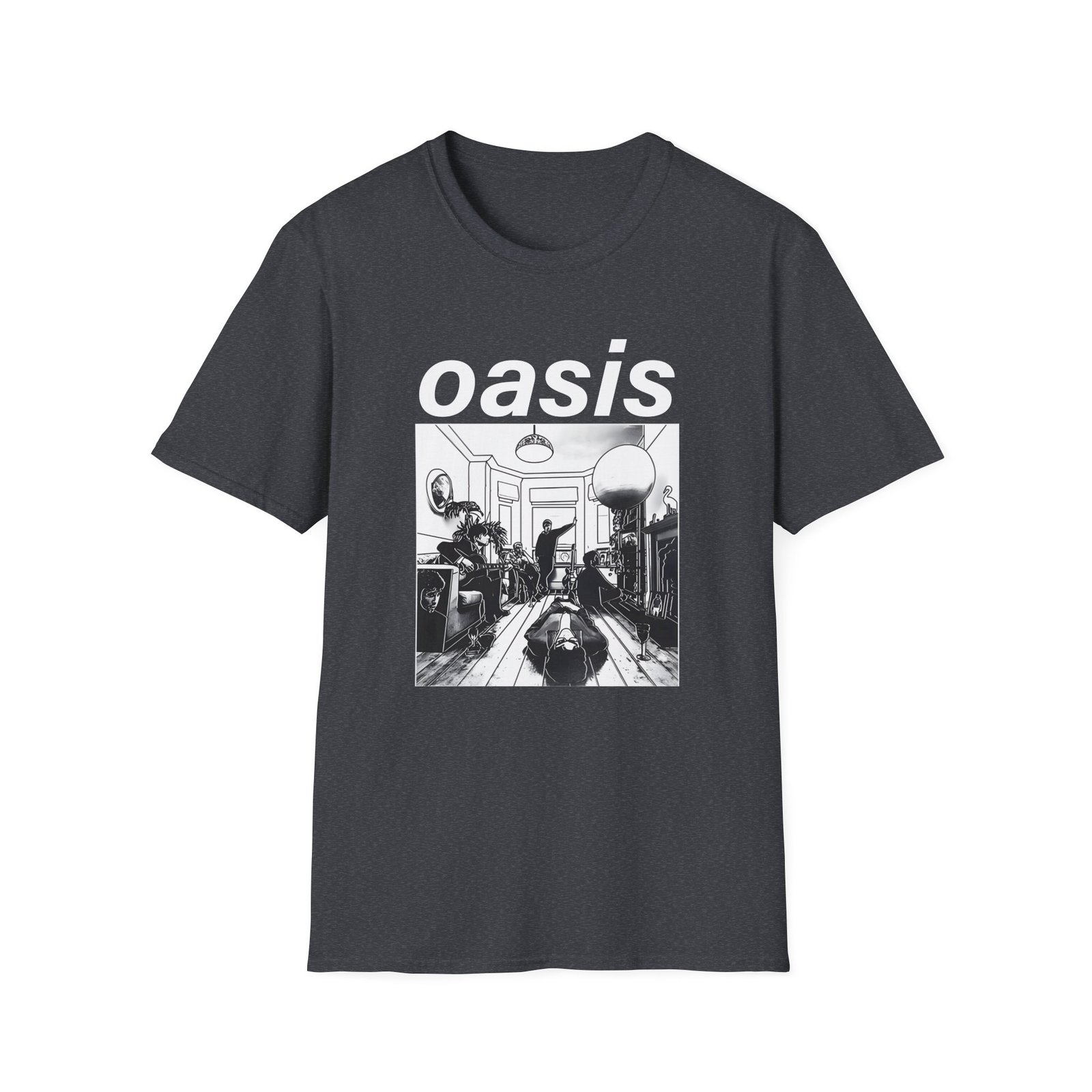 Oasis Definitely Maybe Artwork Unisex Softstyle T-Shirt