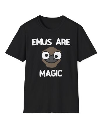 Oversimplified Emus Are Magic Unisex Softstyle T-Shirt