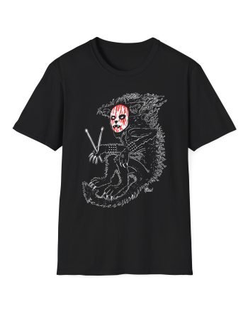 Murderdolls Joey Jordison Joey Cat Blood Mask Unisex Softstyle T-Shirt
