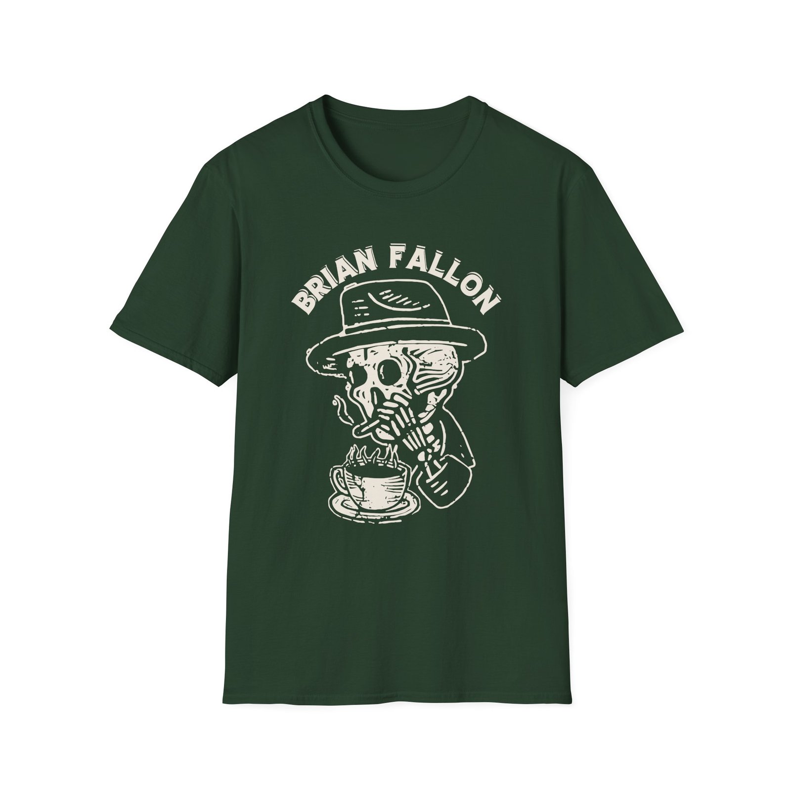 Brian Fallon Smoking Skeleton Unisex Softstyle T-Shirt
