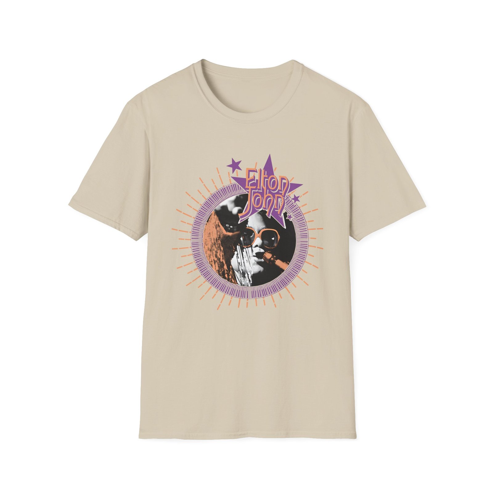 EJF GYBR Sunburst Piano Frame Photo Unisex Softstyle T-Shirt