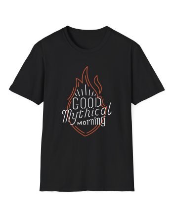 Good Mythical Morning Neon Sign unisex softstyle t-shirt