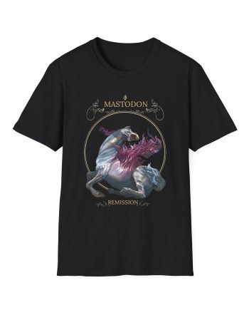 Mastodon Vignette Horse Remission Unisex Softstyle T-Shirt