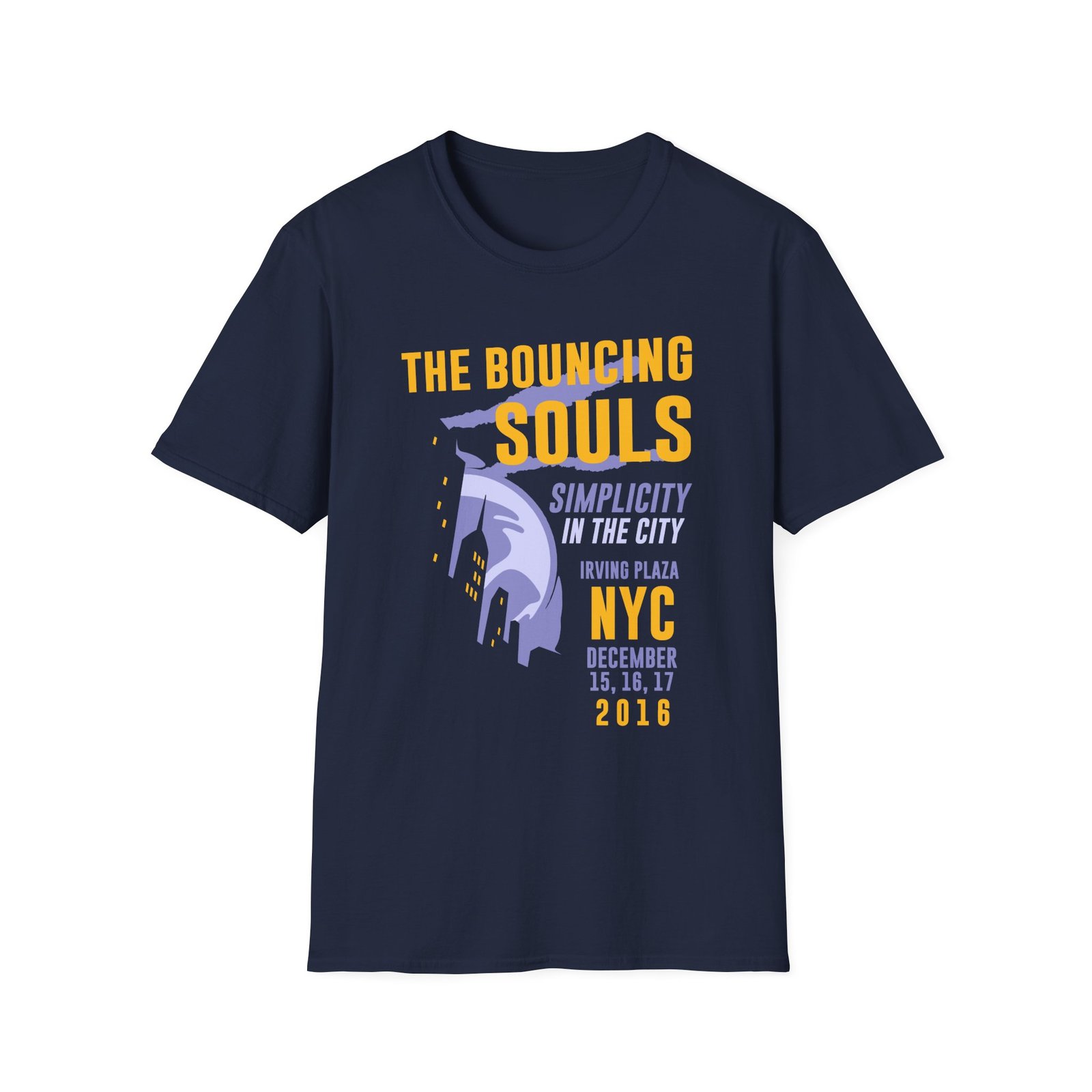 The Bouncing Souls Simplicity in the City Unisex Softstyle T-Shirt