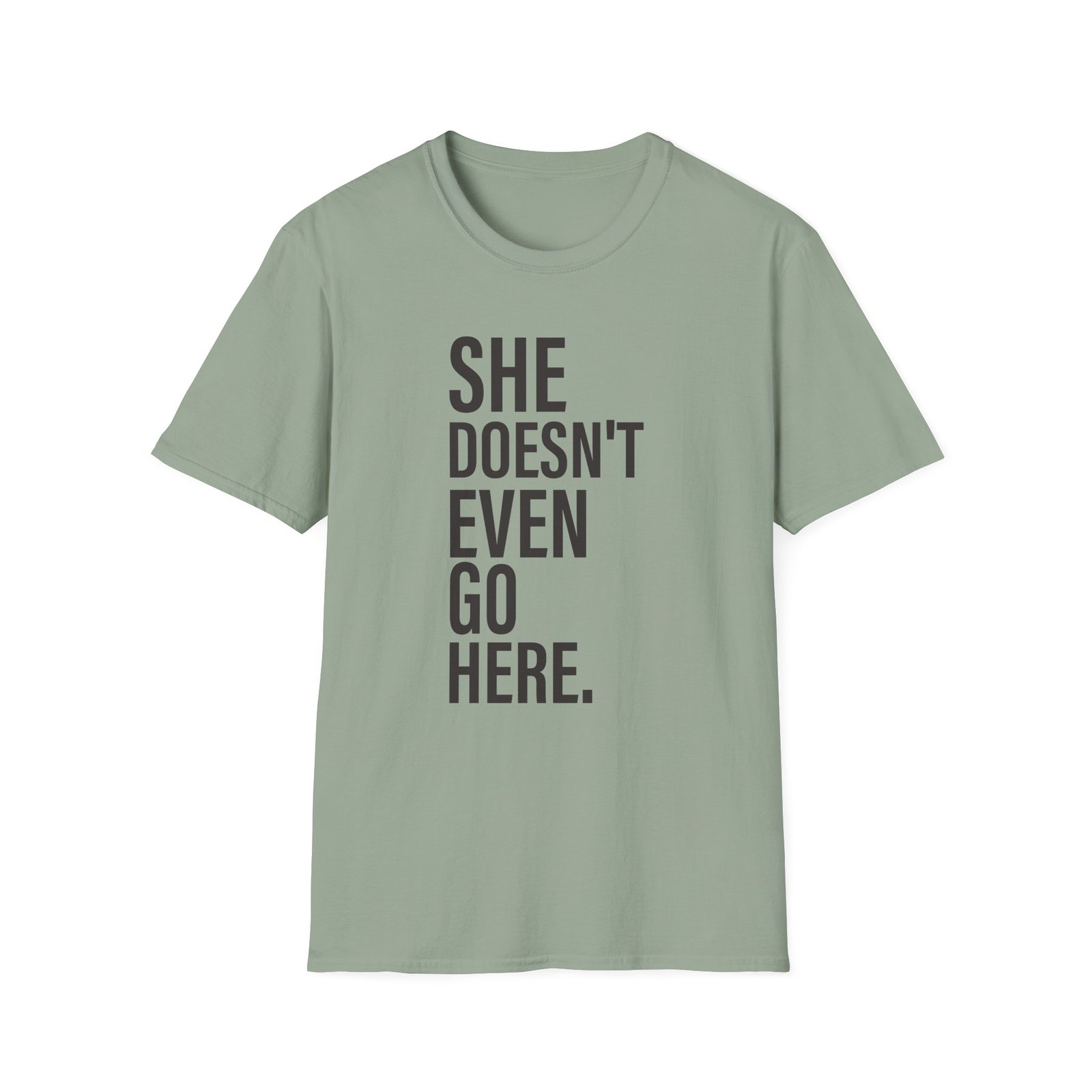 Amc Mean Girl She Doesn't Even Go Here Unisex Softstyle T-Shirt