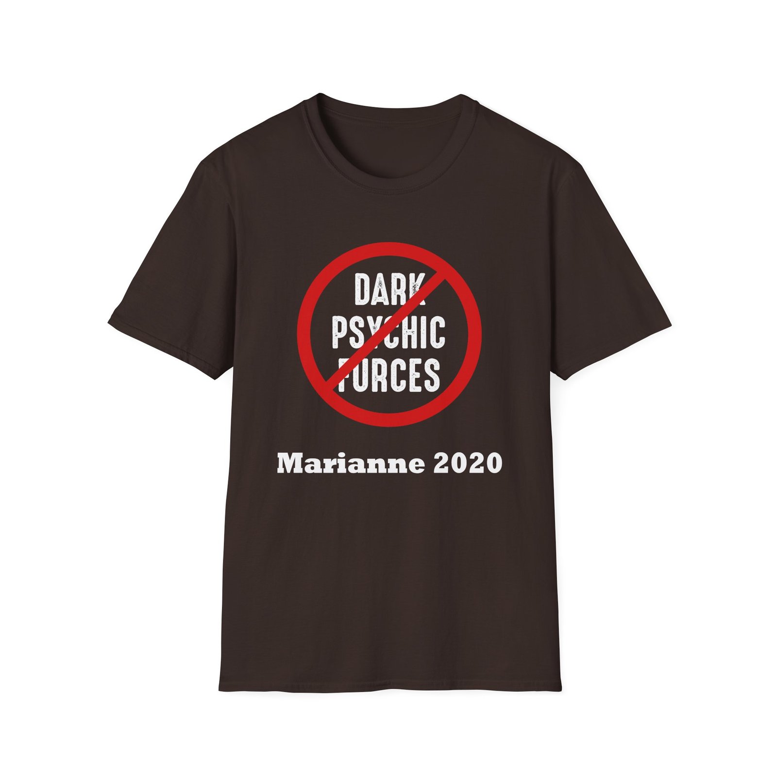 Marianne Williamson Dark Psychic Forces Unisex Softstyle T-Shirt