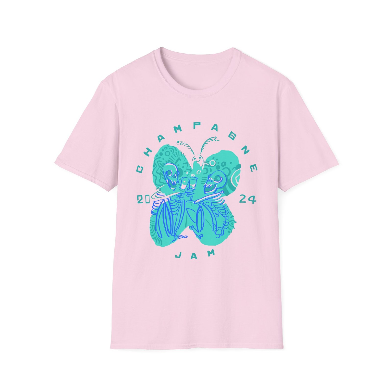 The Front Bottoms Champagne Jam 2024 Unisex Softstyle T-Shirt