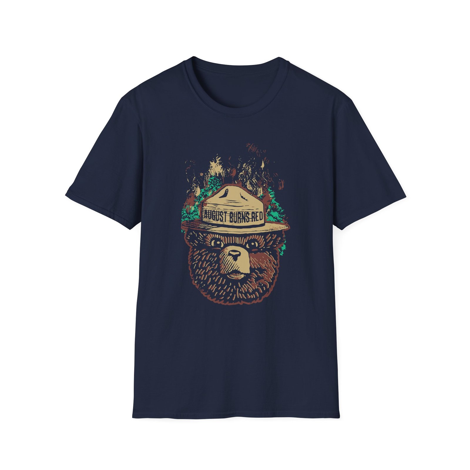 August Burns Red Smokey The Bear Unisex Softstyle T-Shirt