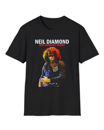 Neil Diamond Hot August Night Album Photo Unisex Softstyle T-Shirt
