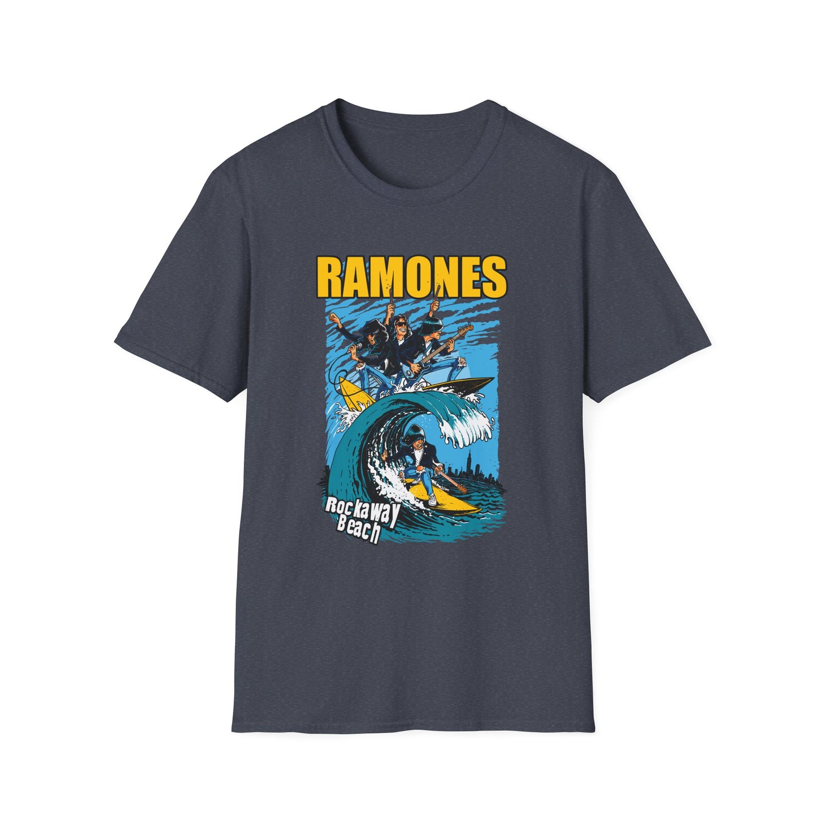 Ramones Rockaway Beach Unisex Softstyle T-Shirt