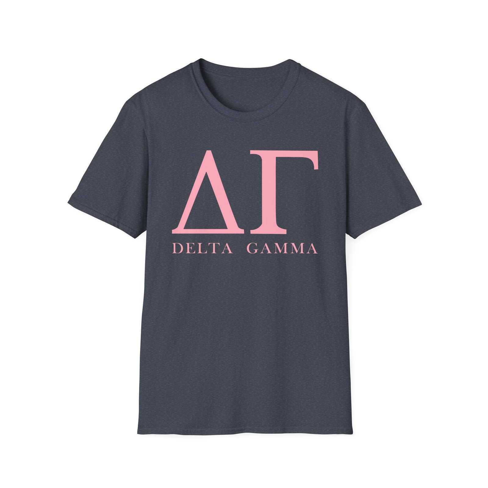Delta Gamma Pink Letter Unisex softstyle T-Shirt
