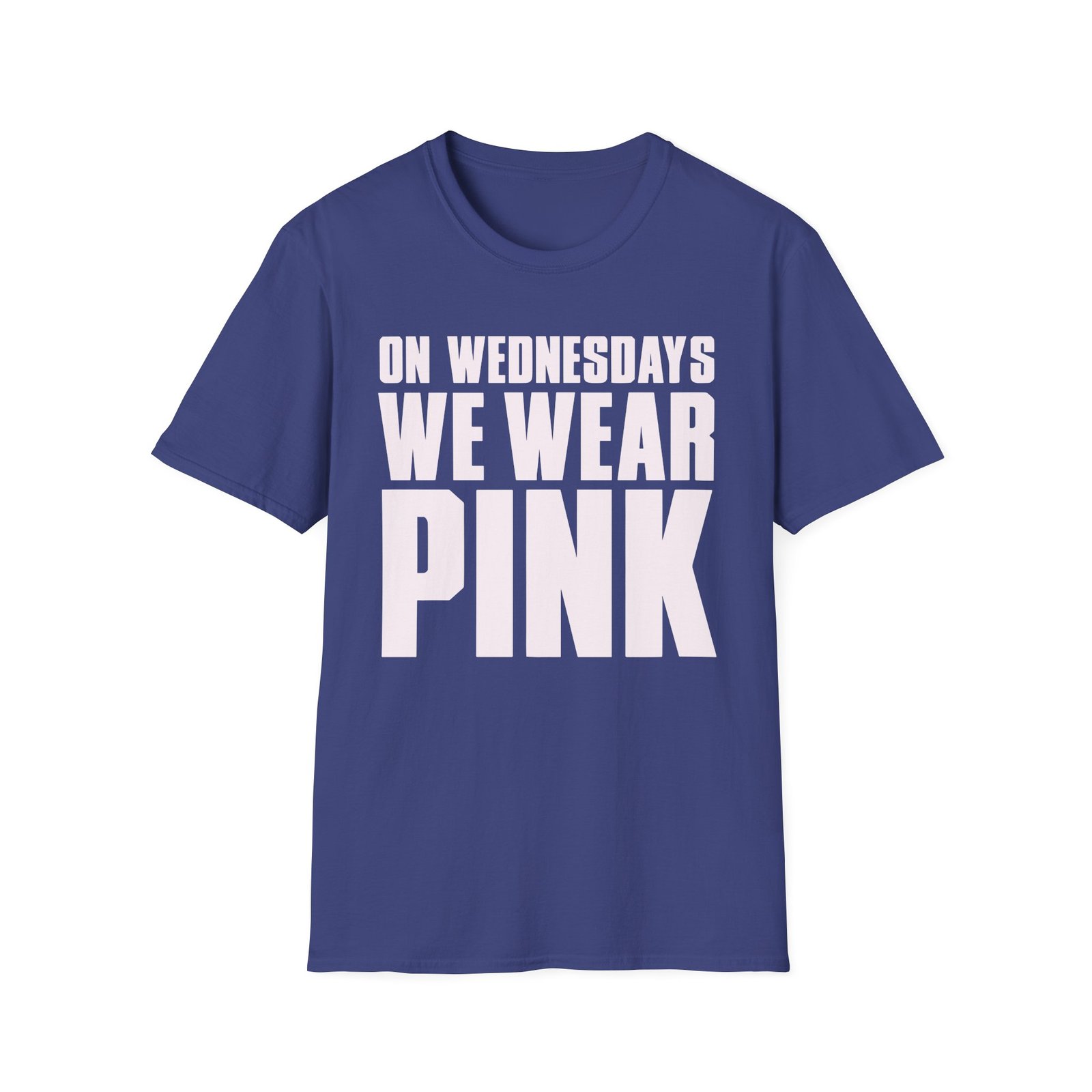 Amc Mean Girl On Wednesdays We Wear Pink Unisex Softstyle T-Shirt