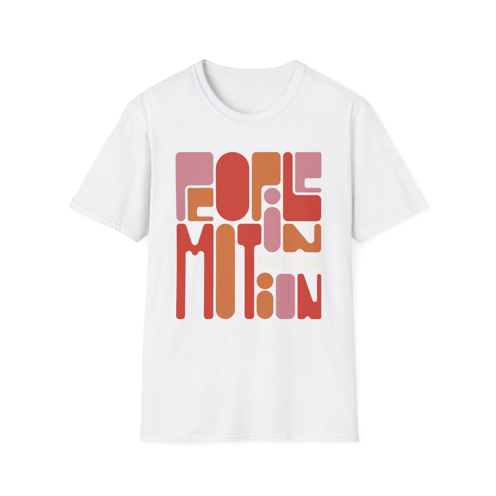 Dayglow Pop Art Motion Unisex Softstyle T-Shirt