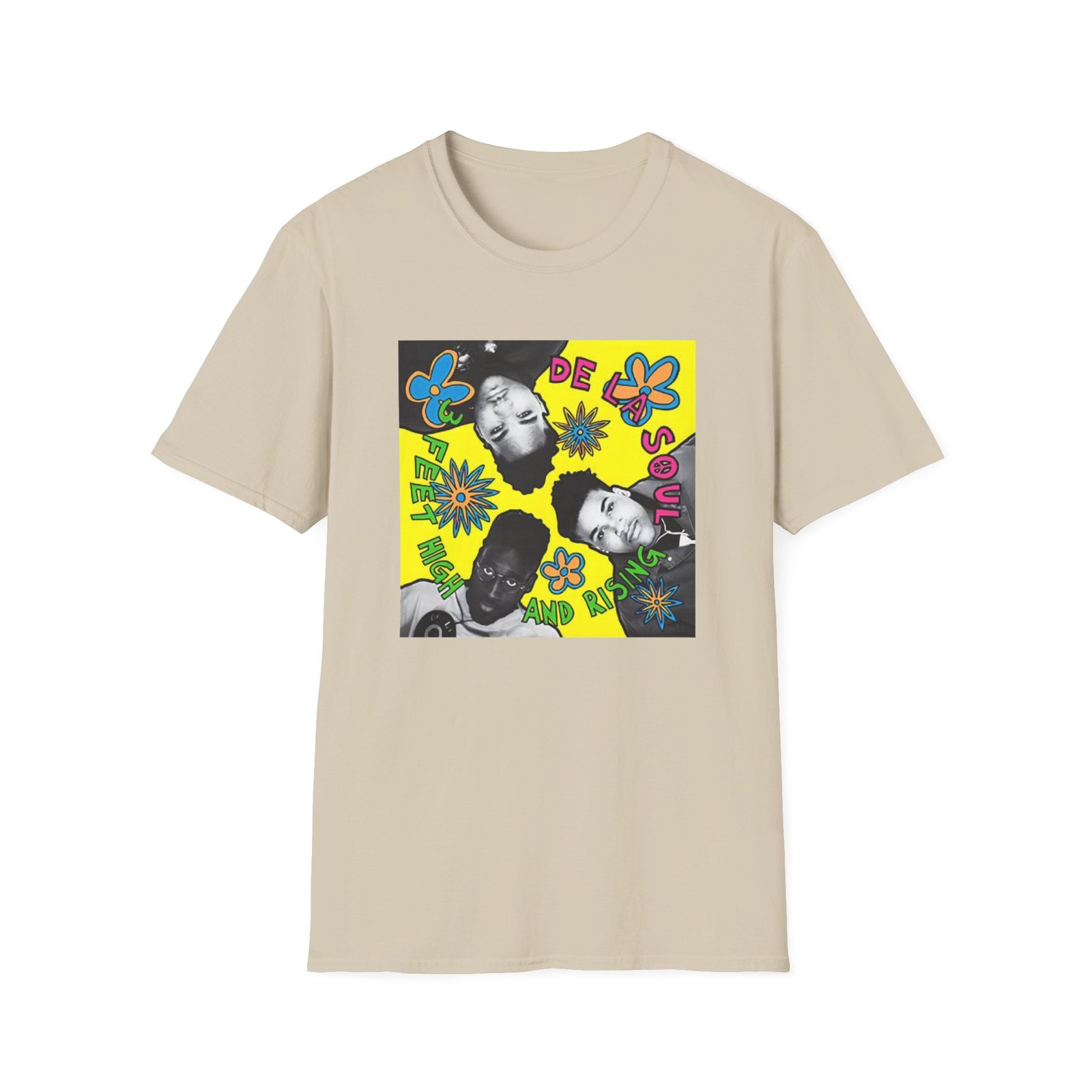 De La Soul 3 Feet High Album Cover Unisex Softstyle T-Shirt