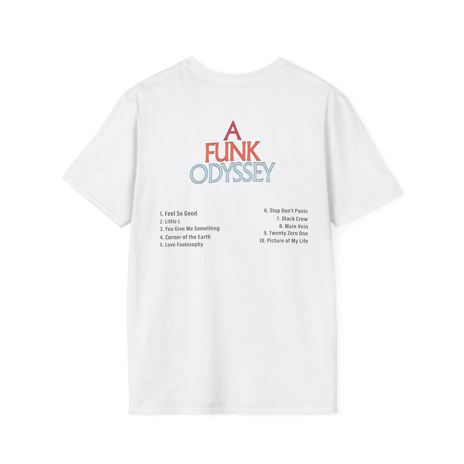 J Funk Odyssey Tracklist Unisex Softstyle T-Shirt