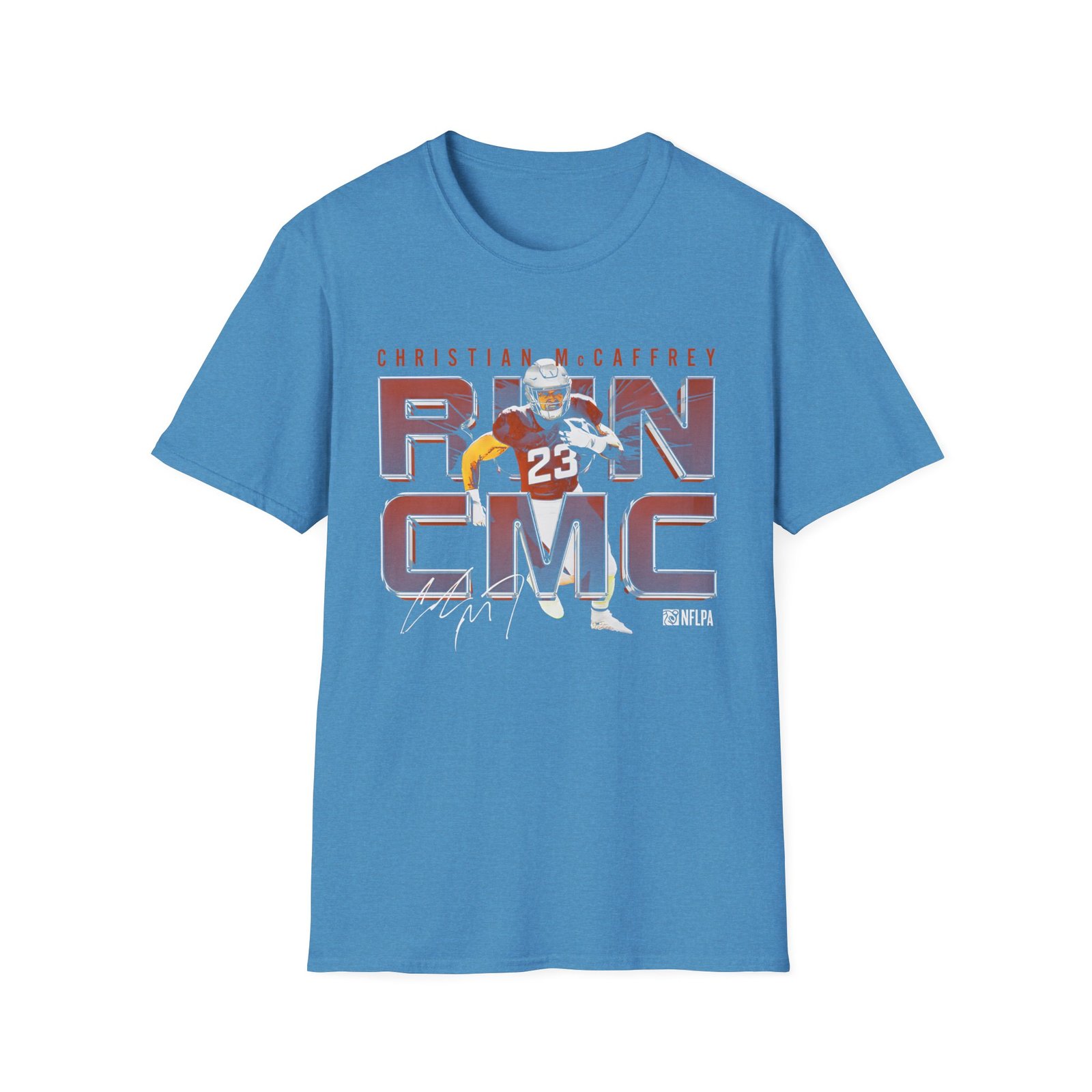 Christian Mccaffrey Run CMC Metal Unisex Softstyle T-Shirt