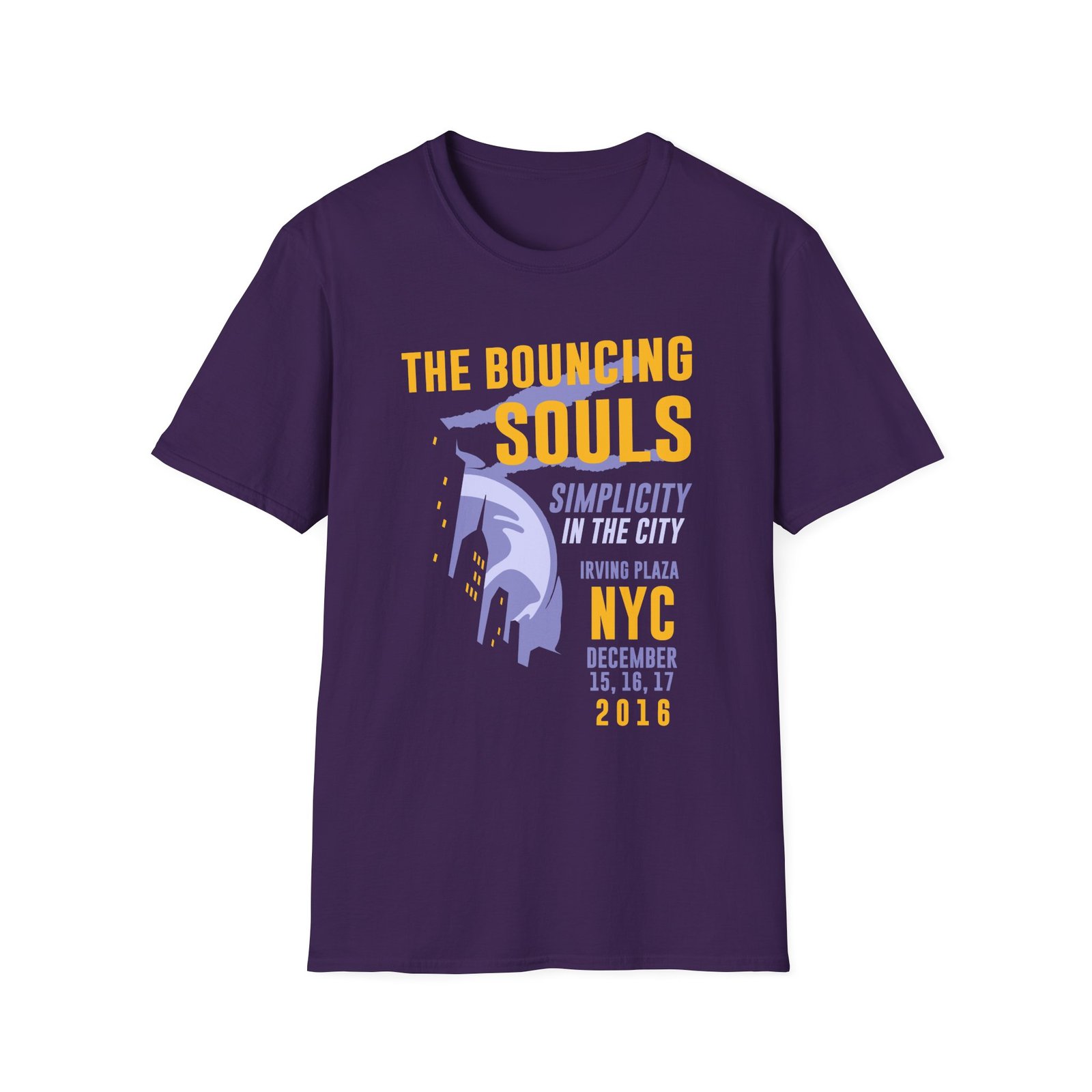 The Bouncing Souls Simplicity in the City Unisex Softstyle T-Shirt