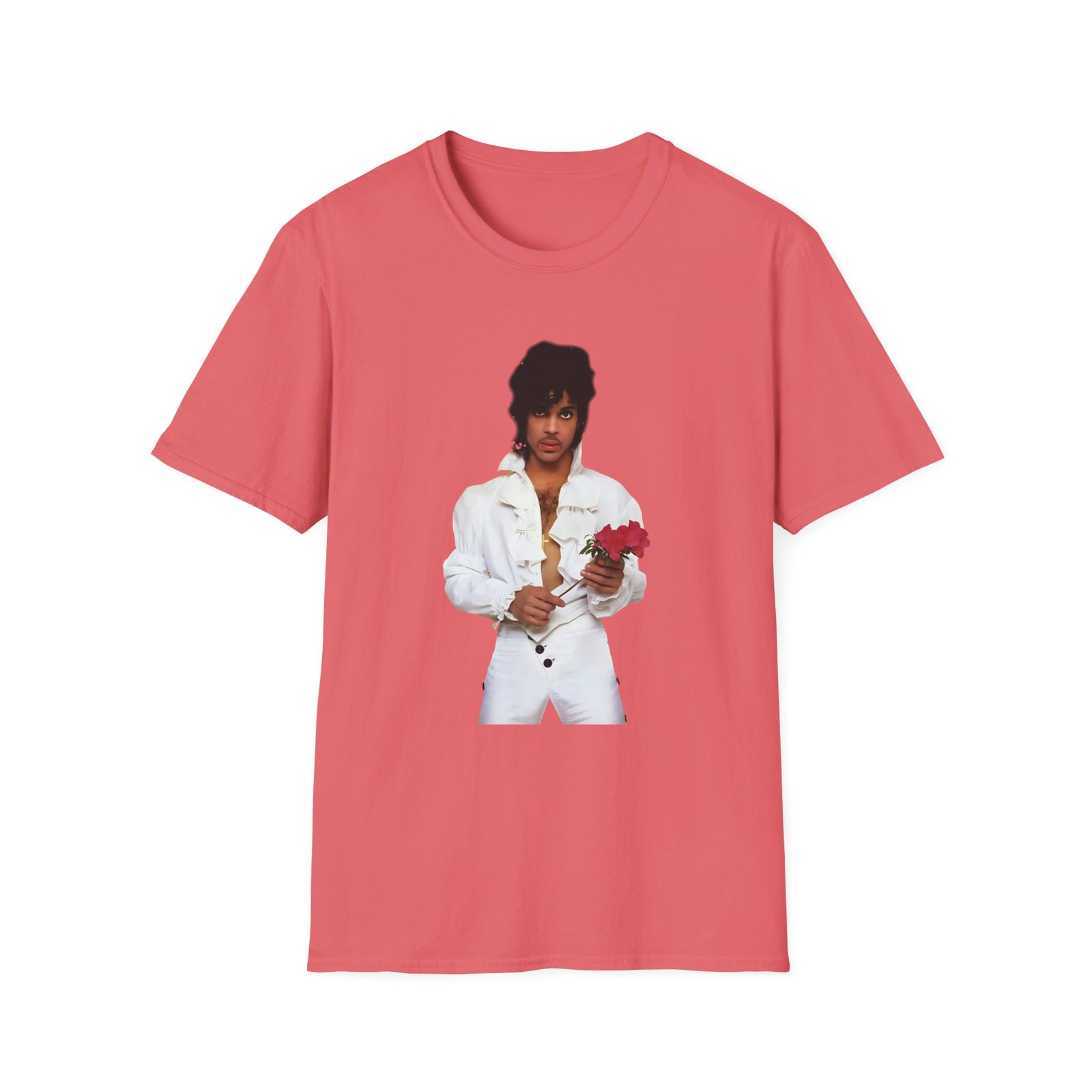 Prince Purple Rain Flower Unisex Softstyle T-Shirt