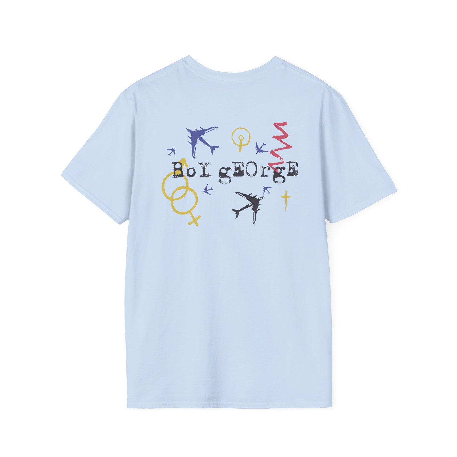 Boy George Sketchy Symbols Unisex Softstyle T-Shirt