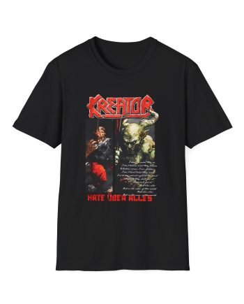 Kreator Hate Über Alles Art Unisex Softstyle T-Shirt