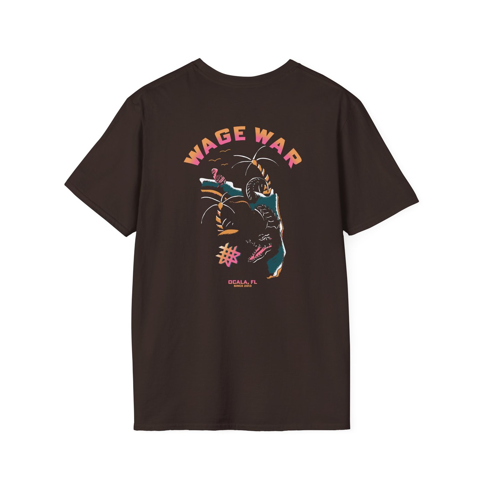 Wage War Swimming Gator Unisex Softstyle T-Shirt