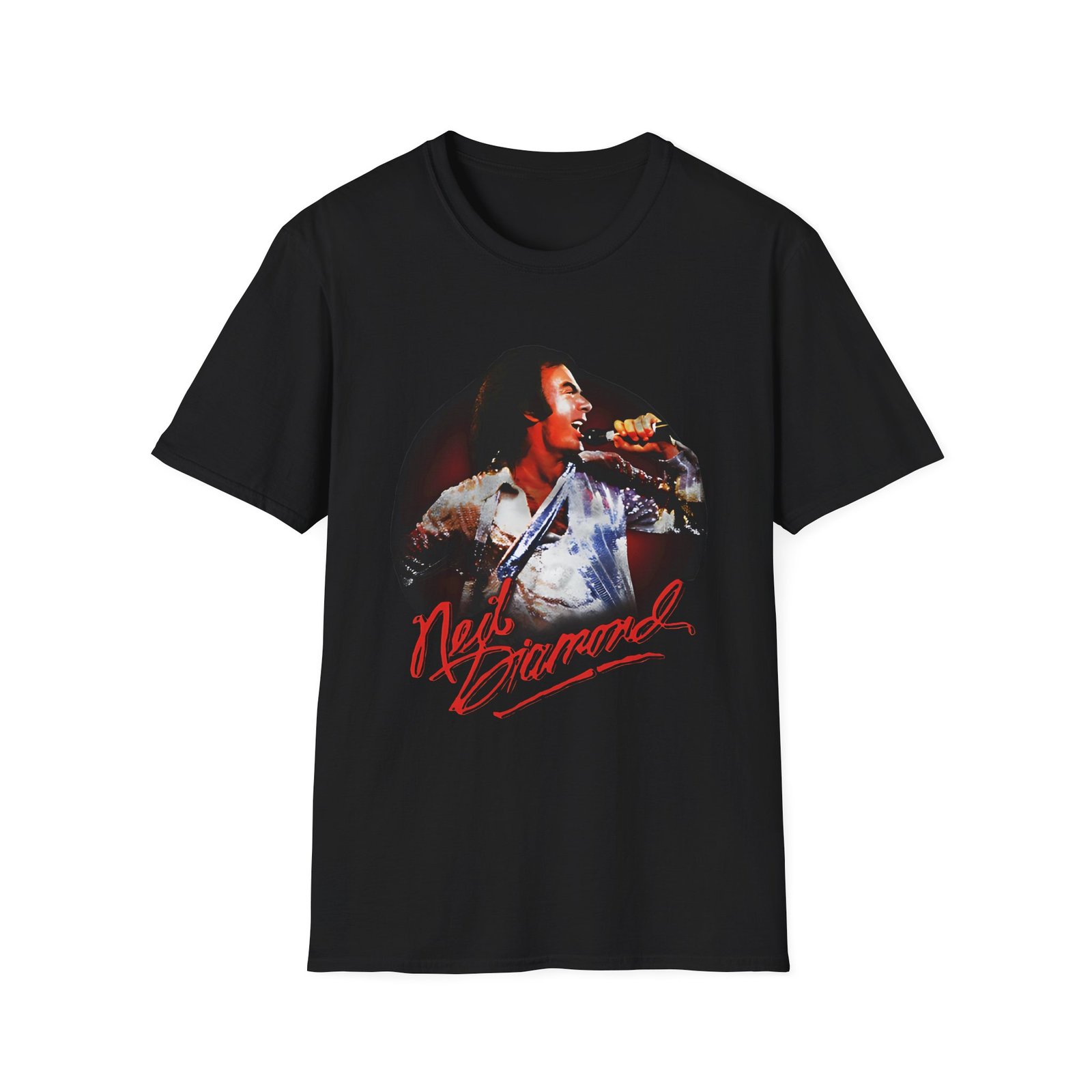 Neil Diamond On Stage unisex softstyle t-shirt