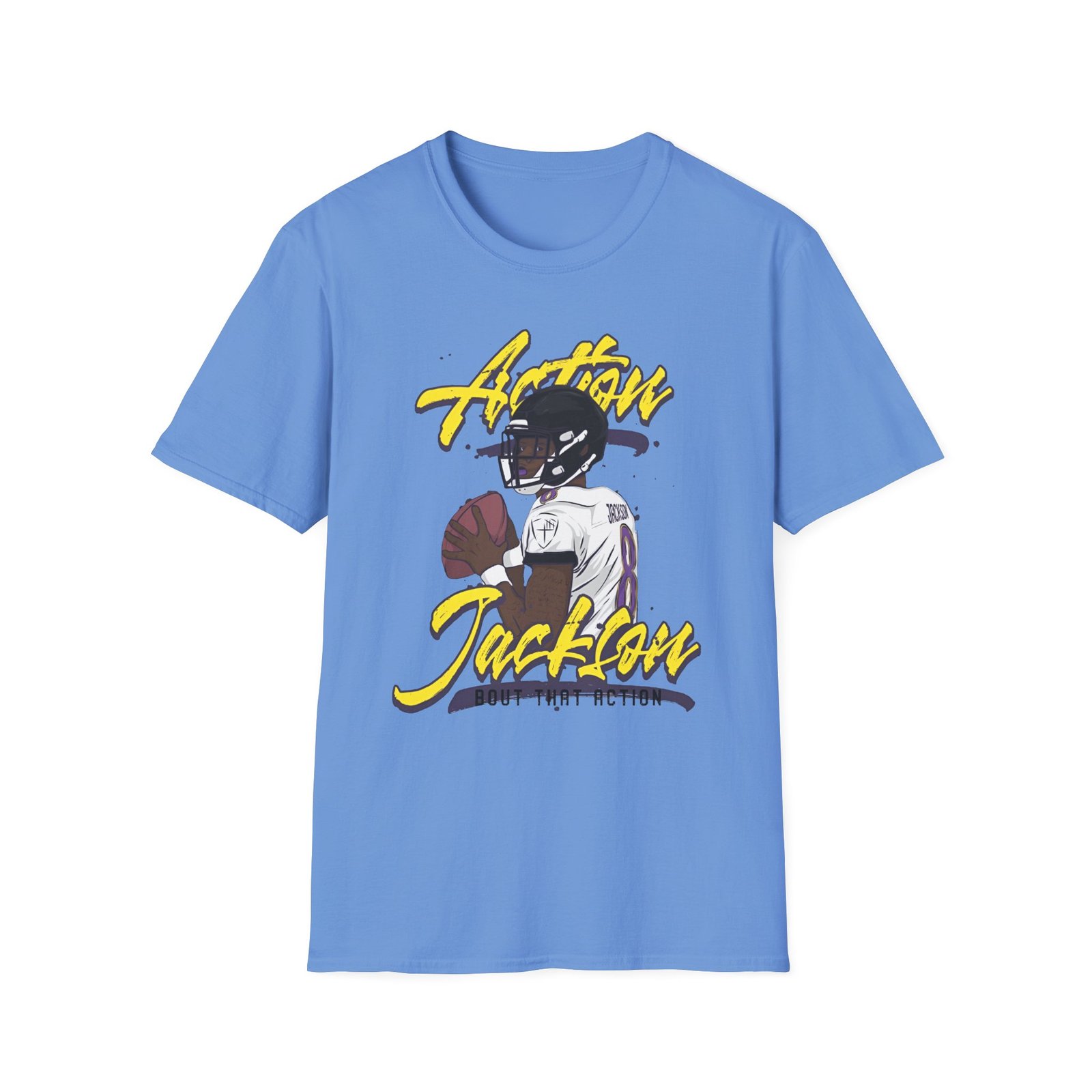 Lamar Jackson The Prodigy Action Jackson Unisex Softstyle T-Shirt