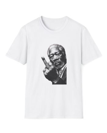 Morgan Freeman Middle Finger Unisex Softstyle T-Shirt
